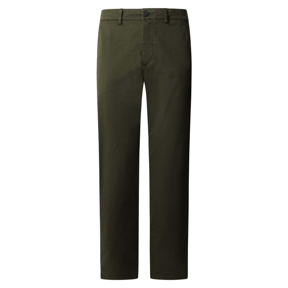 Pantalon Chino En Sergé Coupe Slim trench green, PEPE JEANS