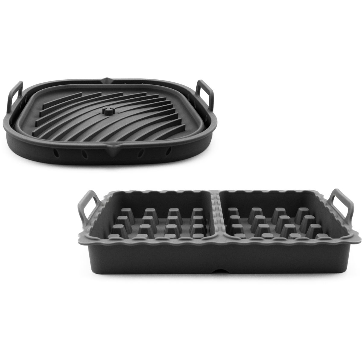 moule set de 2 accessoires Airfryer - Rétractable avec séparateur & Spécial gaufres couleur unique, LIVOO
