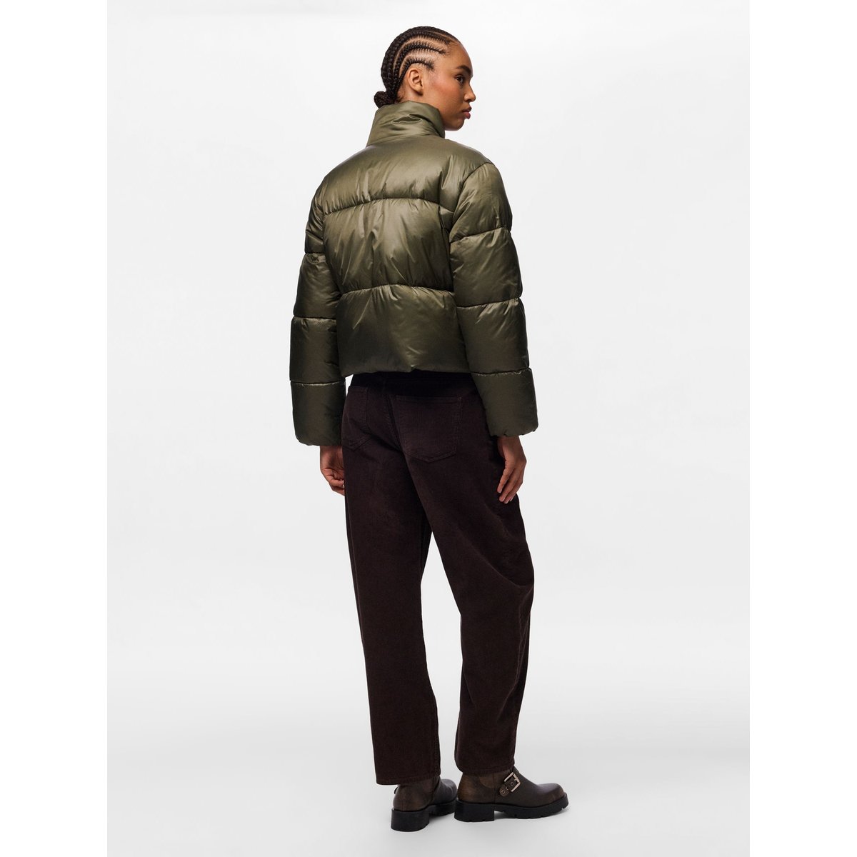 Veste Rembourrée ivy green, PIECES