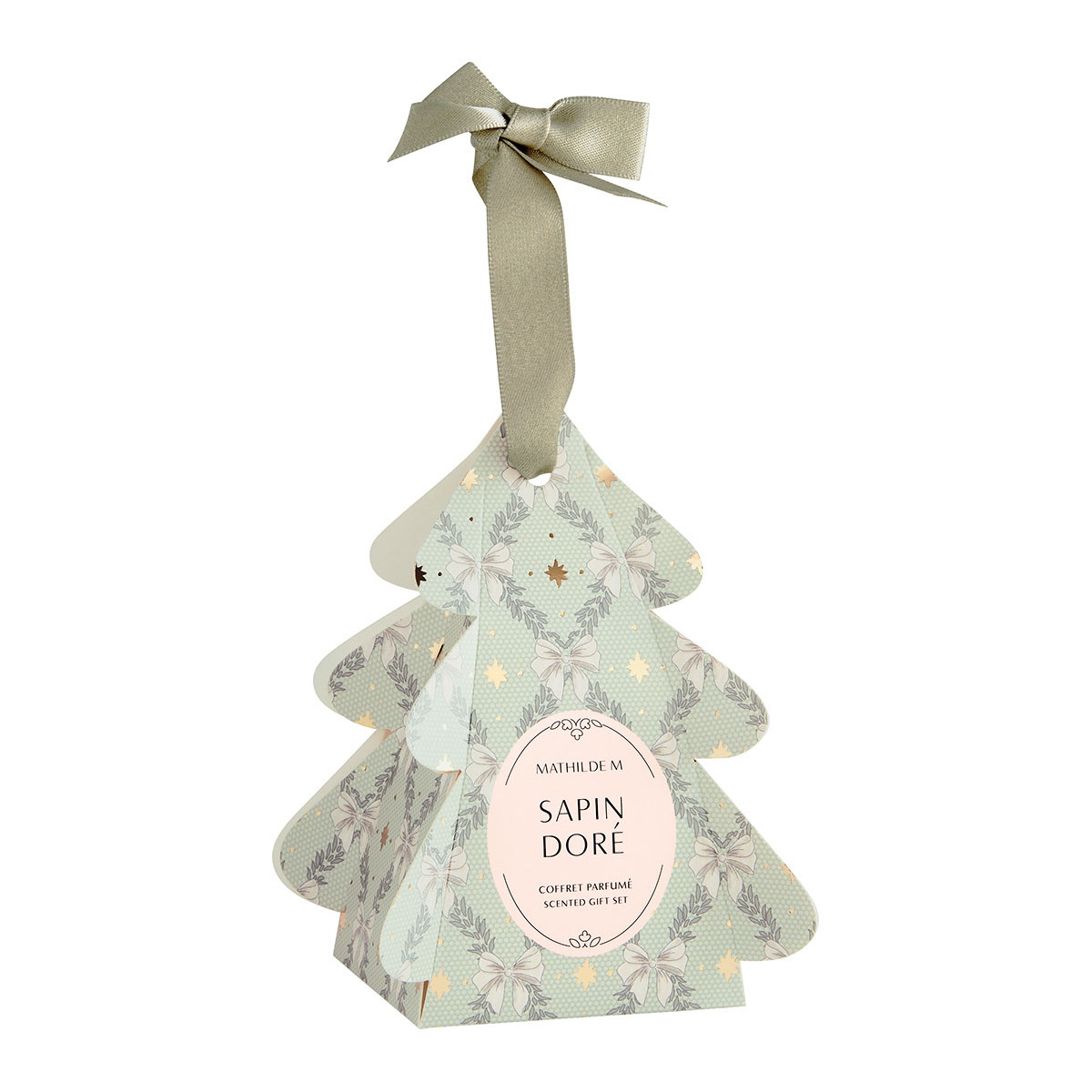 Coffret Surprises Sapin parfum Sapin Doré RUBANS DE FÊTE vert, MATHILDE M