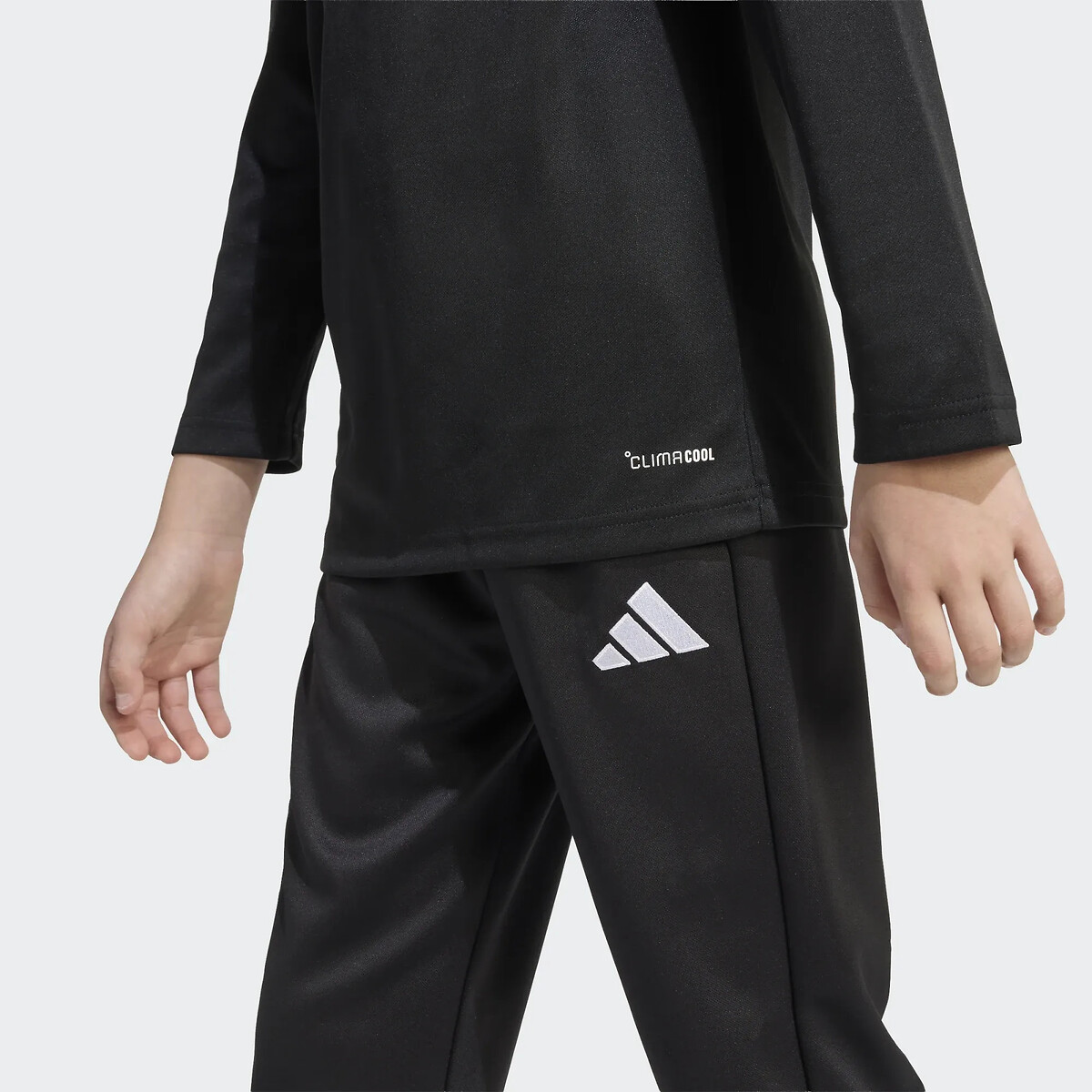 Sweat manches longues, demi zippé, Entrada noir, adidas Performance
