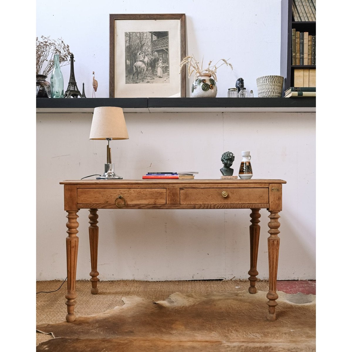 Ancien meuble de travail en bois Fernand N°450 - Bon état bois clair, DEBONGOUT