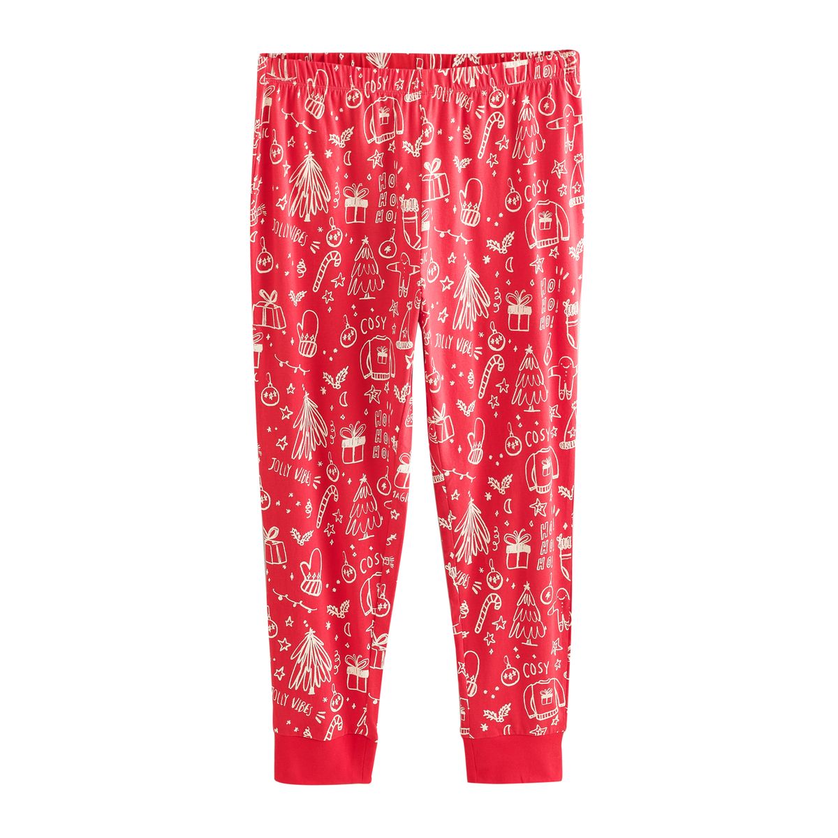 Pyjama de noël collection famille ambiance rouge joyeuse, NEXT