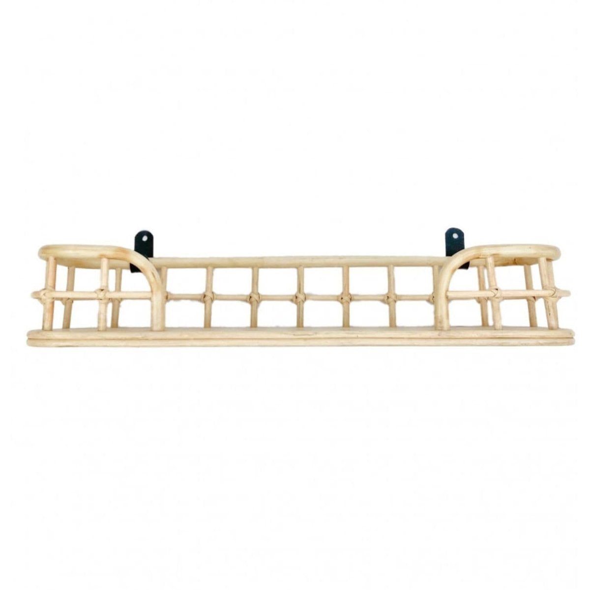 Etagère rotin naturel et métal - JAVA rotin blanchi, SAUDARA COLLECTIONS