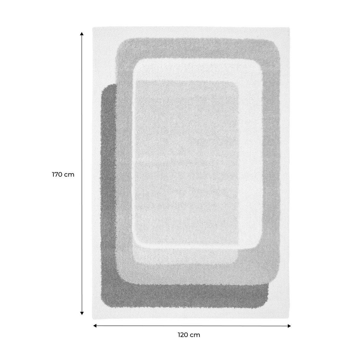 Tapis intérieur rectangulaire contemporain OLLI multicolore, SWEEEK