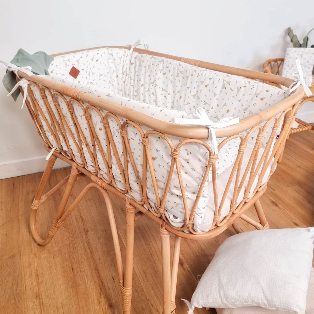 Drap housse berceau en coton SIDONIA sidonia, beige, écru, blanc, SEVIRA KIDS
