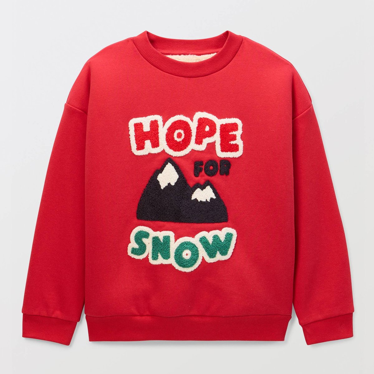 Sweat imprimé en coton BIO GOTS reveillon, MONOPRIX