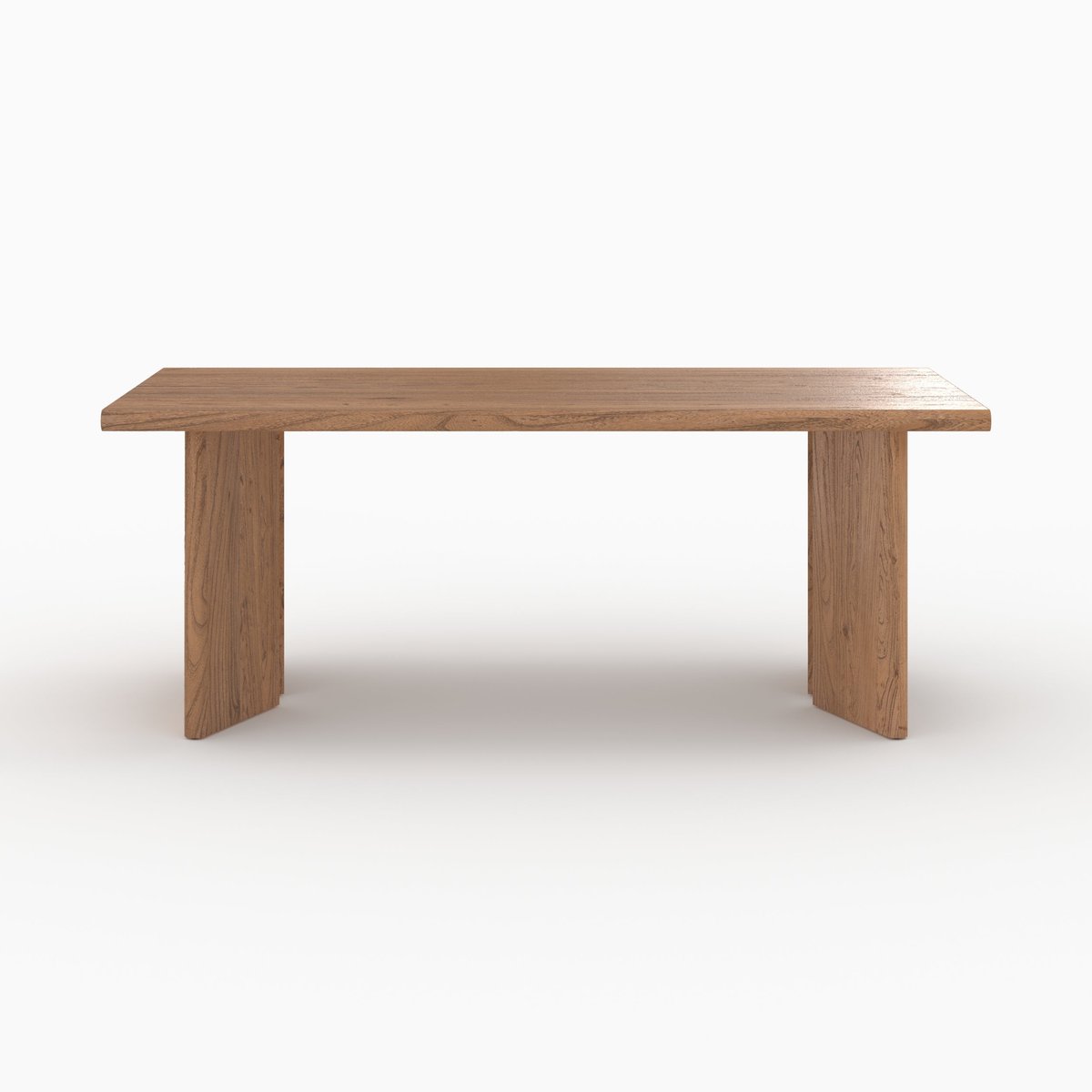 Table rectangulaire en bois d'orme 8 personnes - ALBANE marron, MAISON PAVANE