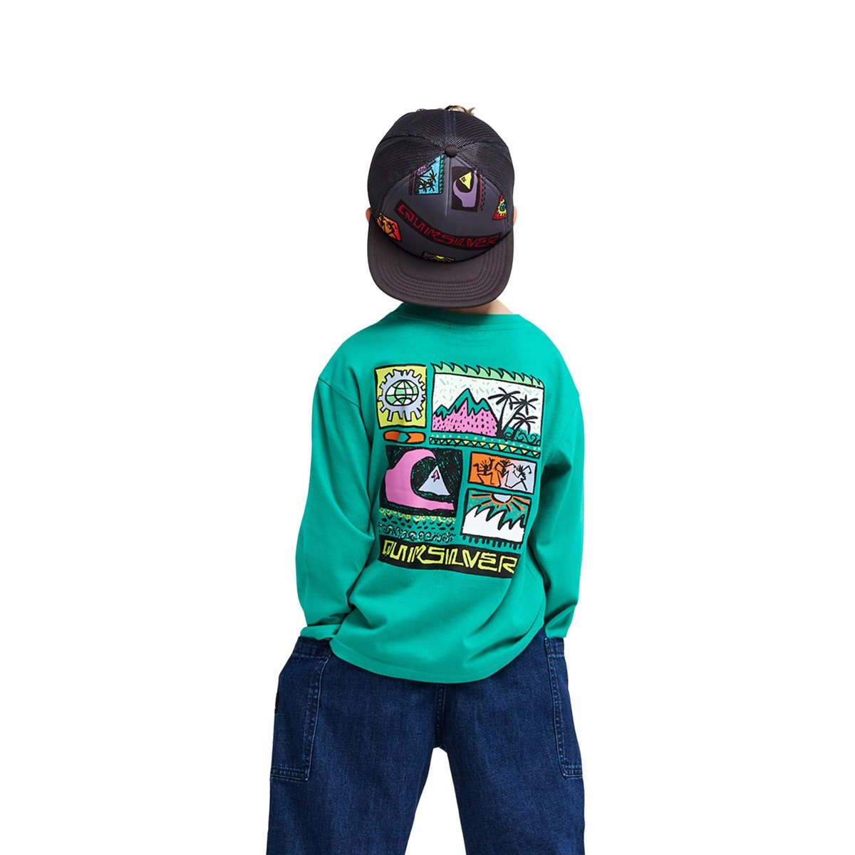 T-shirt manches longues KINGPIN vert deep green, QUIKSILVER