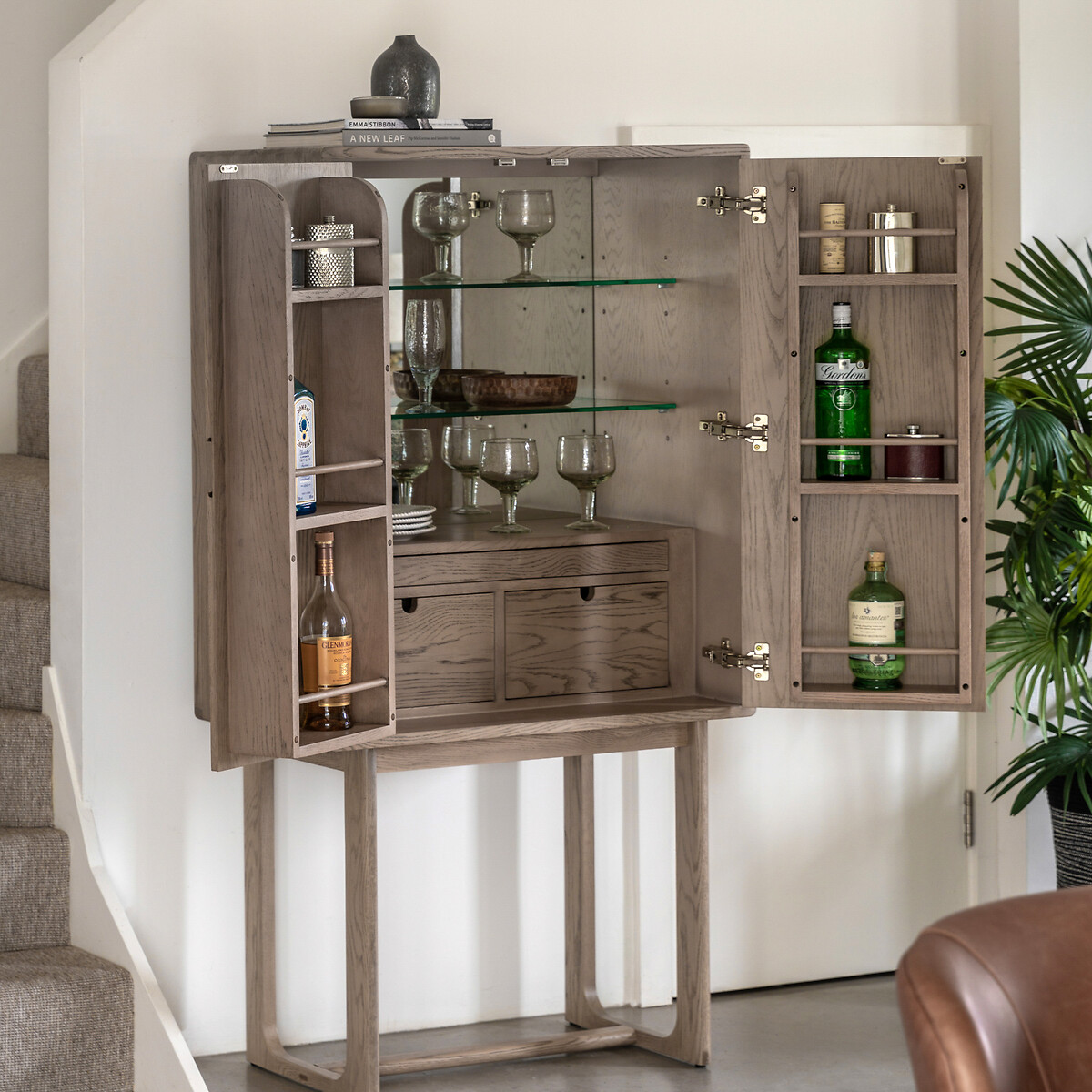 Fallon Smoked Oak Cocktail Cabinet smoked oak, ÉDITÉ