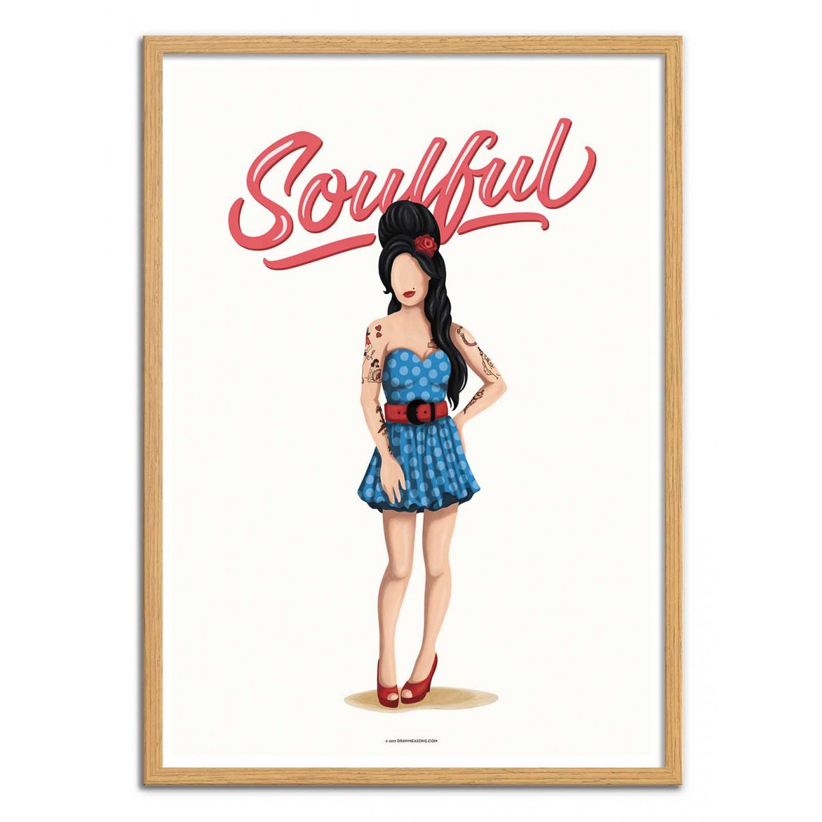 Affiche d'art - Amy Soulful - Nour Tohme couleur unique, WALL EDITIONS