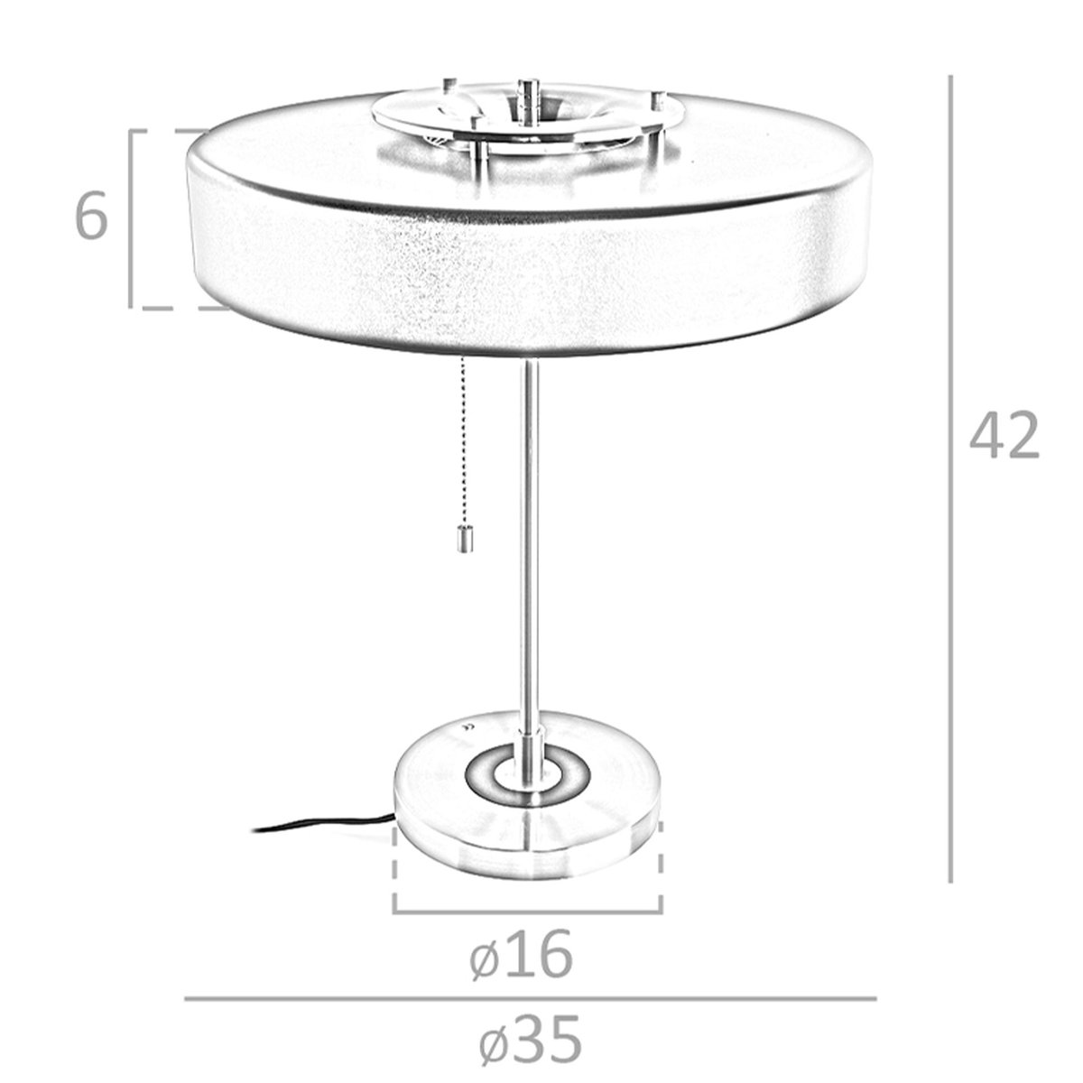Lampe de bureau en aluminium et aluminium noir | or, ANGEL CERDA