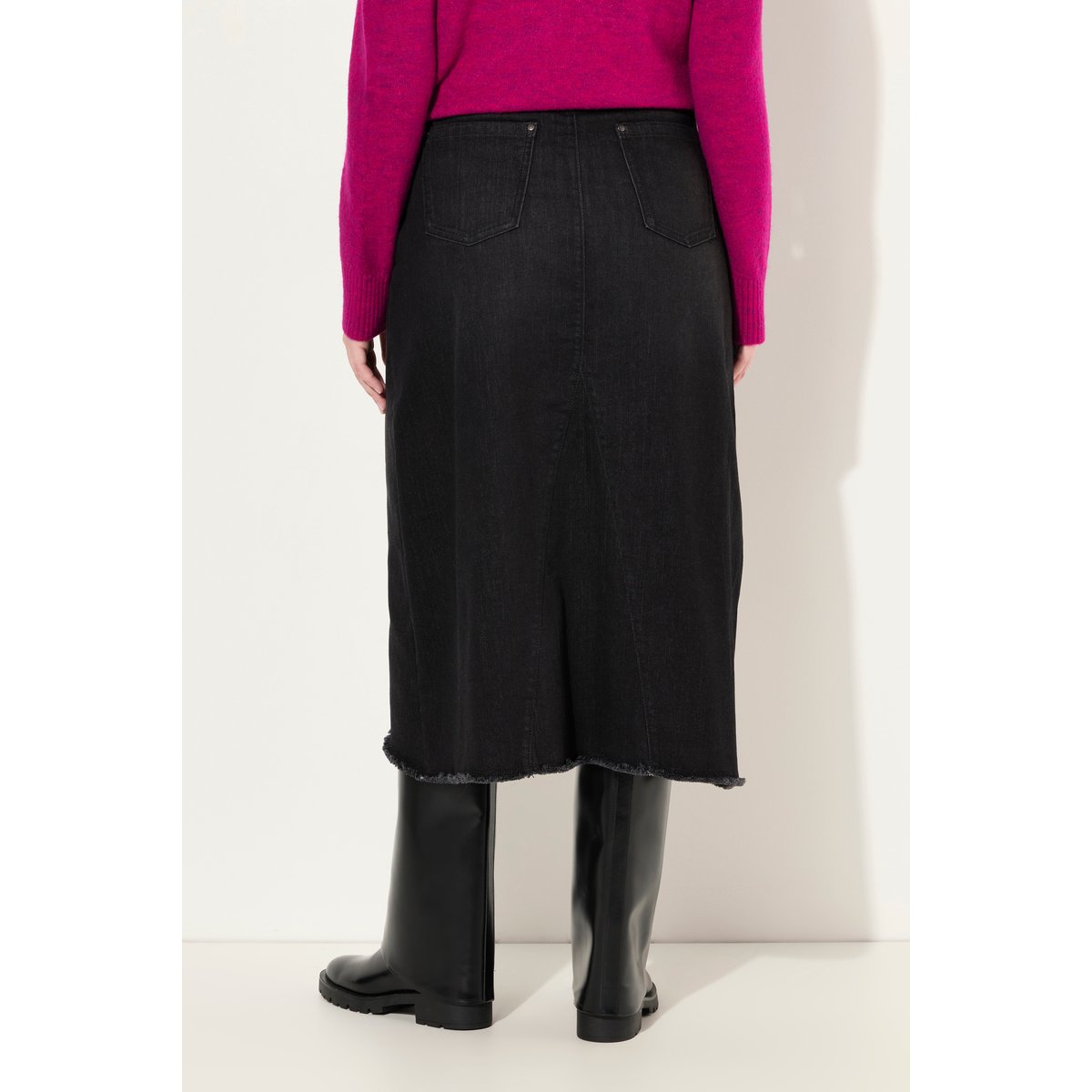 Jupe en jean noir, ULLA POPKEN