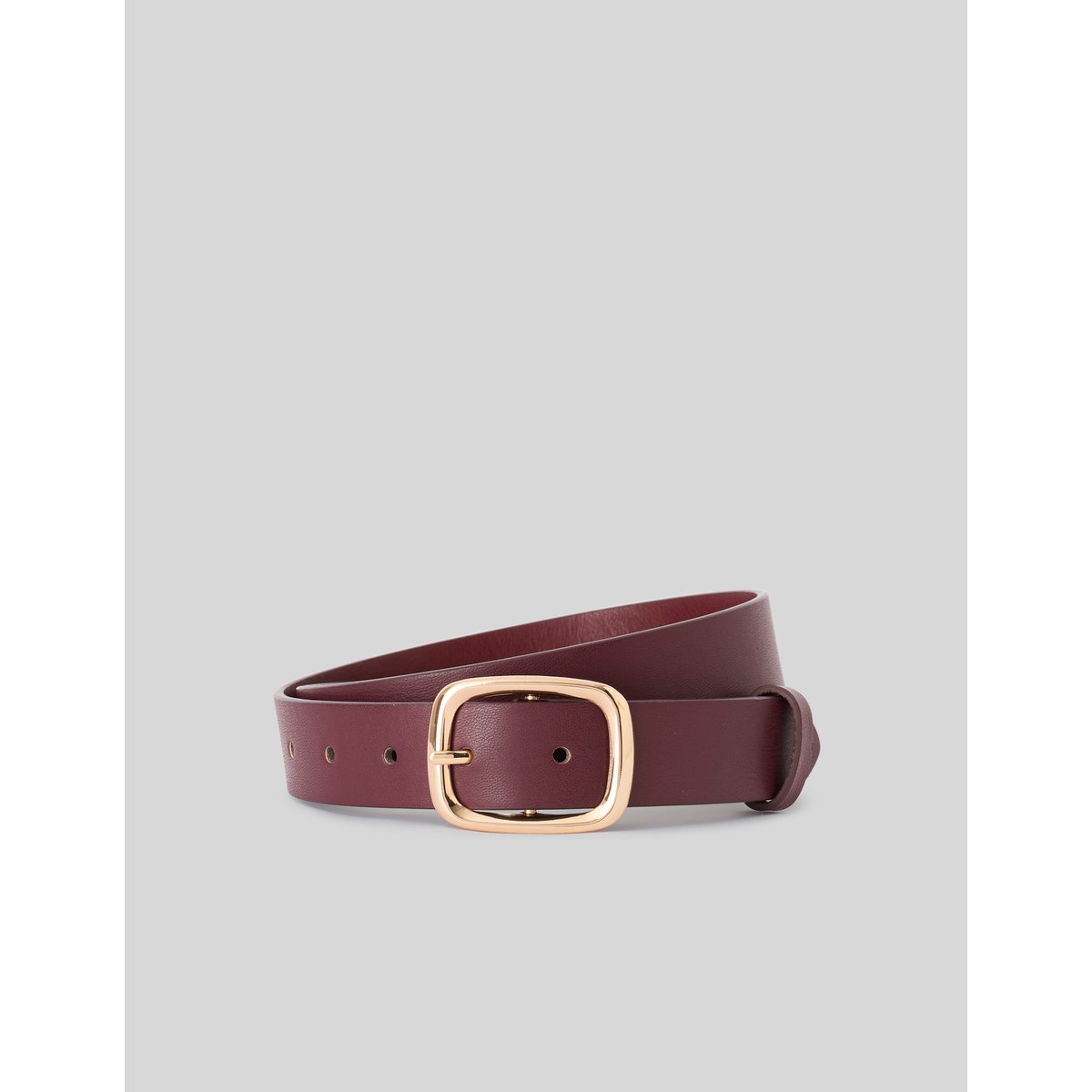 Ceinture à boucle bordeaux, BZB