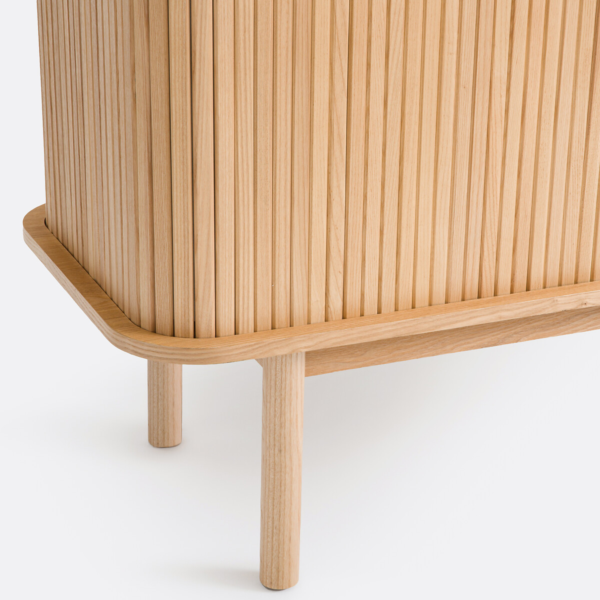 Buffet bas long 2 portes coulissantes, Wapong naturel, LA REDOUTE INTERIEURS