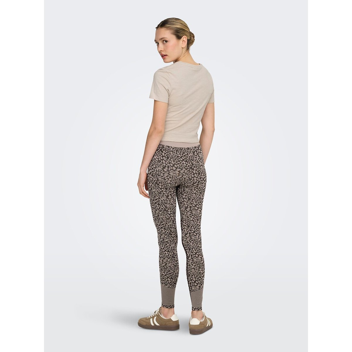 T-shirt manches courtes drapé beige, ONLY PLAY