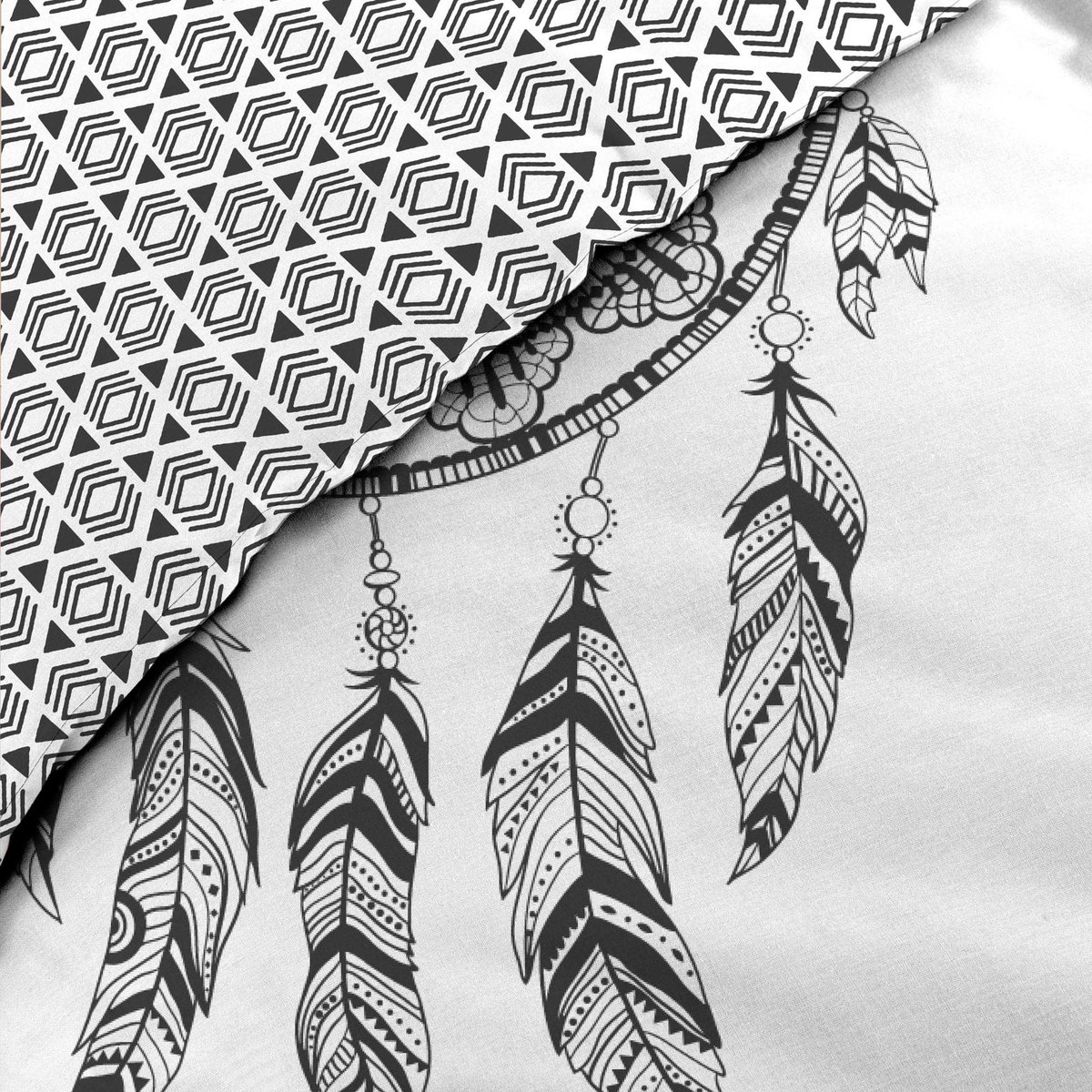Parure de lit Collection Reve Indien blanc, EDEN