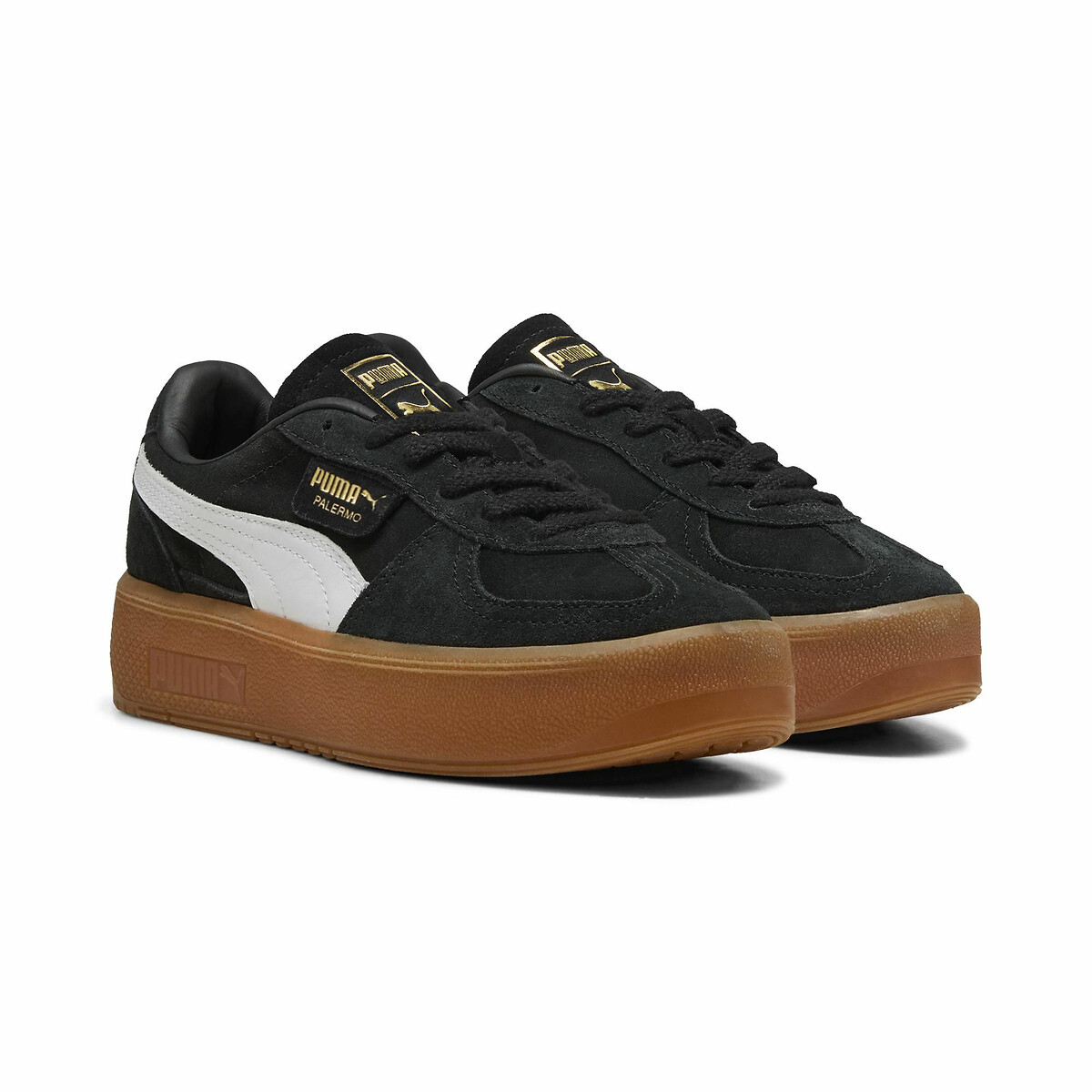 Baskets cuir Palermo Elevata noir/blanc, PUMA