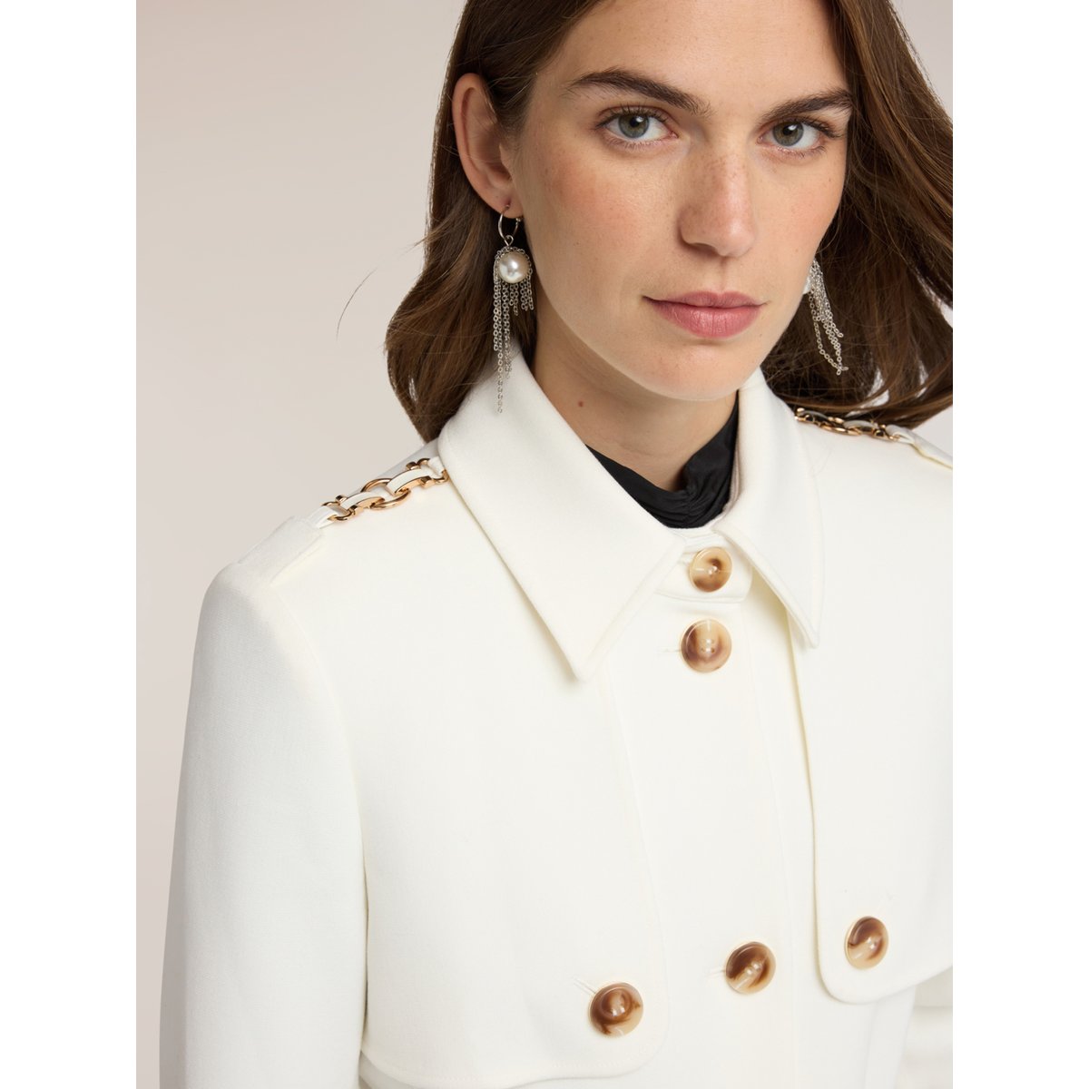 Trench ceinturé blanc, MOTIVI