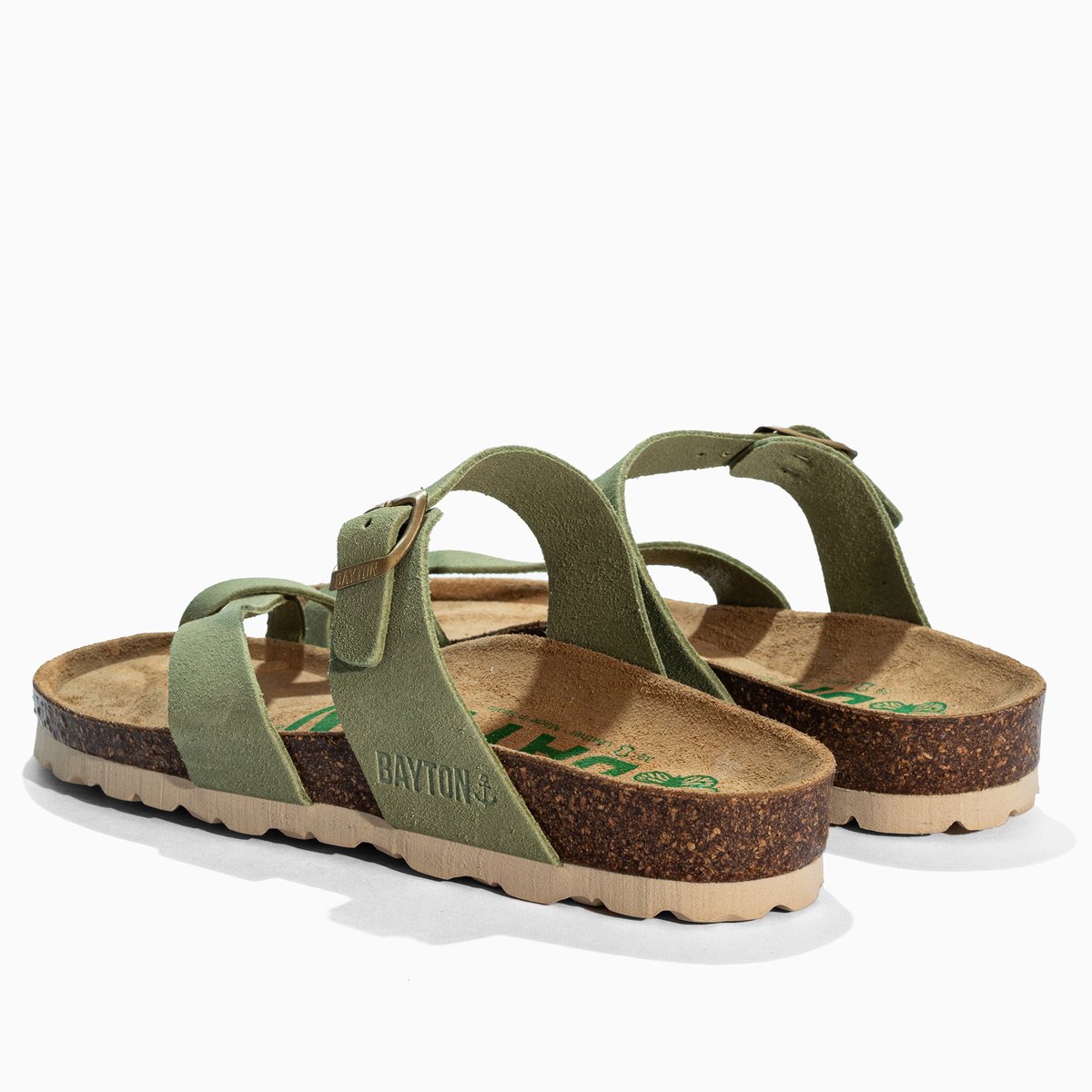 Tongs DIANE vert, BAYTON