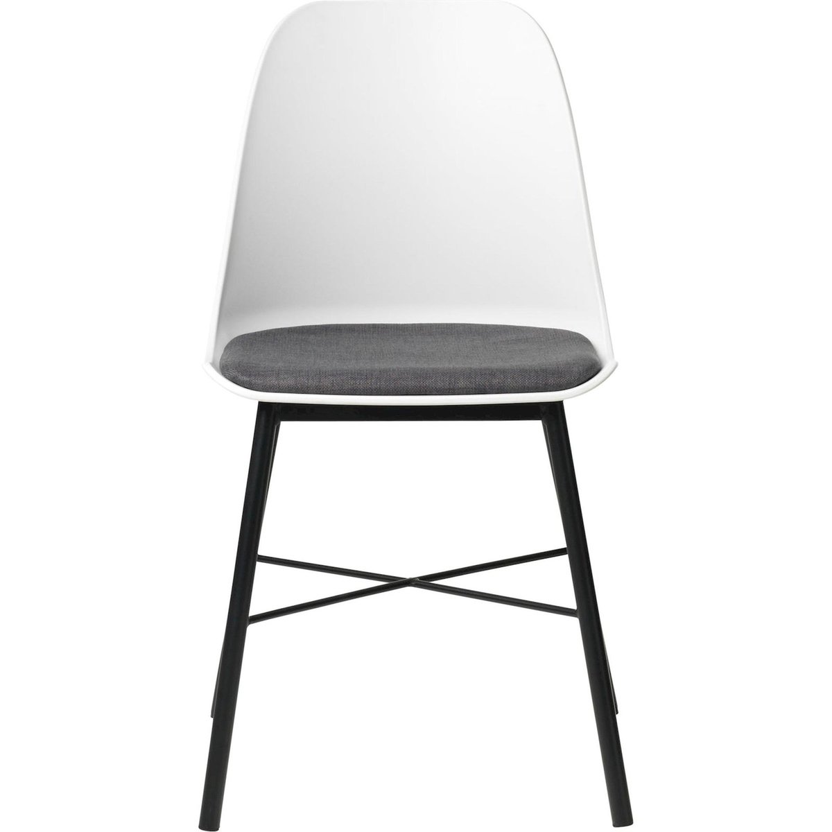 Chaise design tissu collection WHISTLER blanc, RECOLLECTION