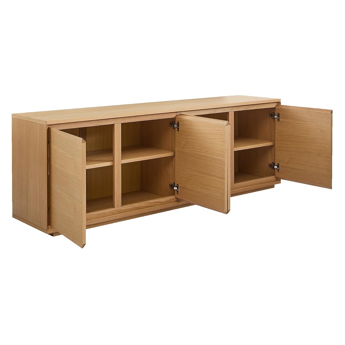 Buffet bois, panneau HAZO naturel clair, HABITAT