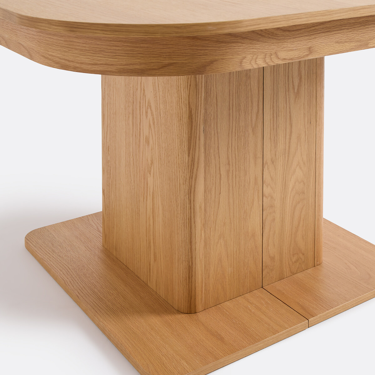 Mesa de jantar extensível, folheado de carvalho, 4 a 12 lugares, TOMAS cor carvalho, LA REDOUTE INTERIEURS