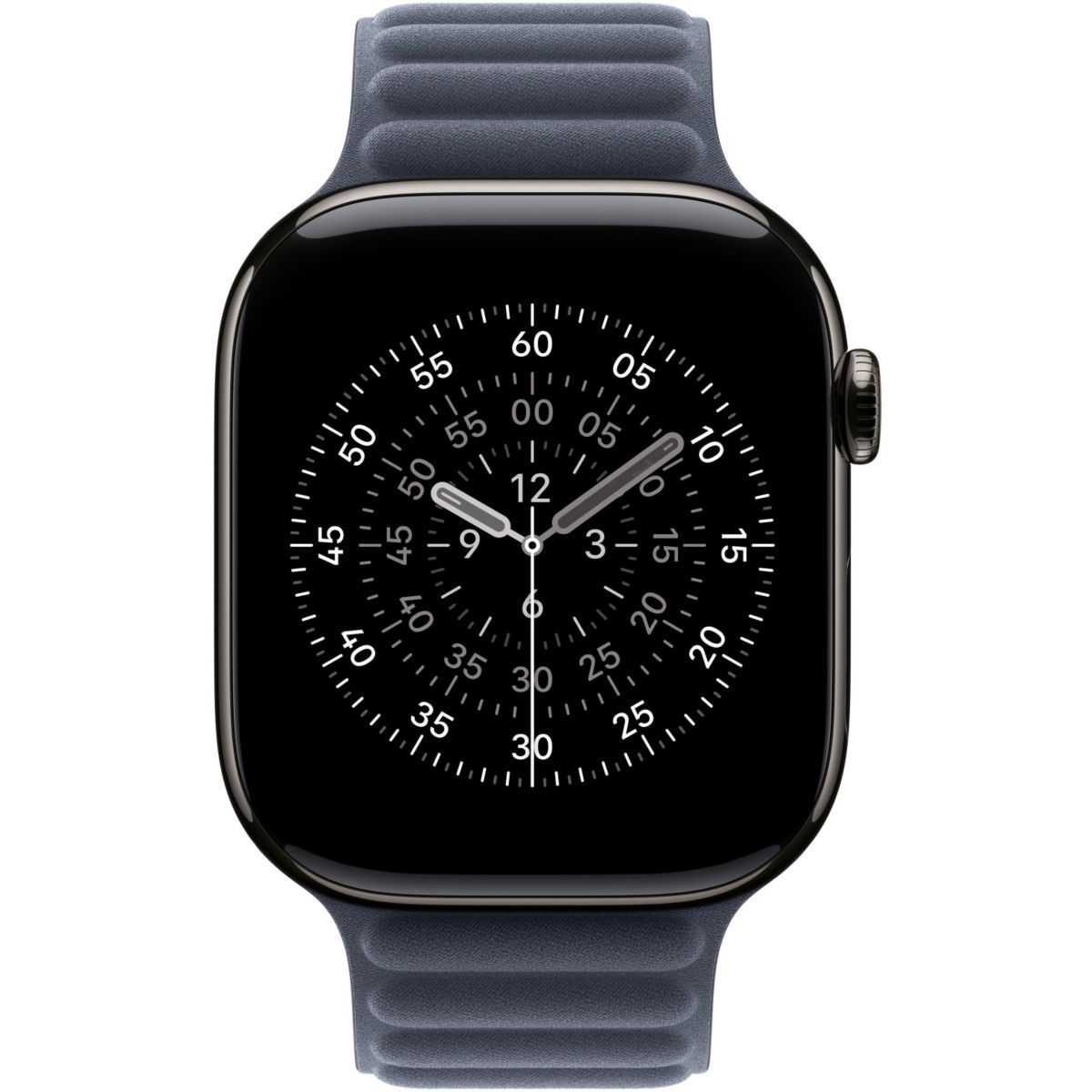 Bracelet 46 mm - M/L à maillons magnétique marine bleu, APPLE