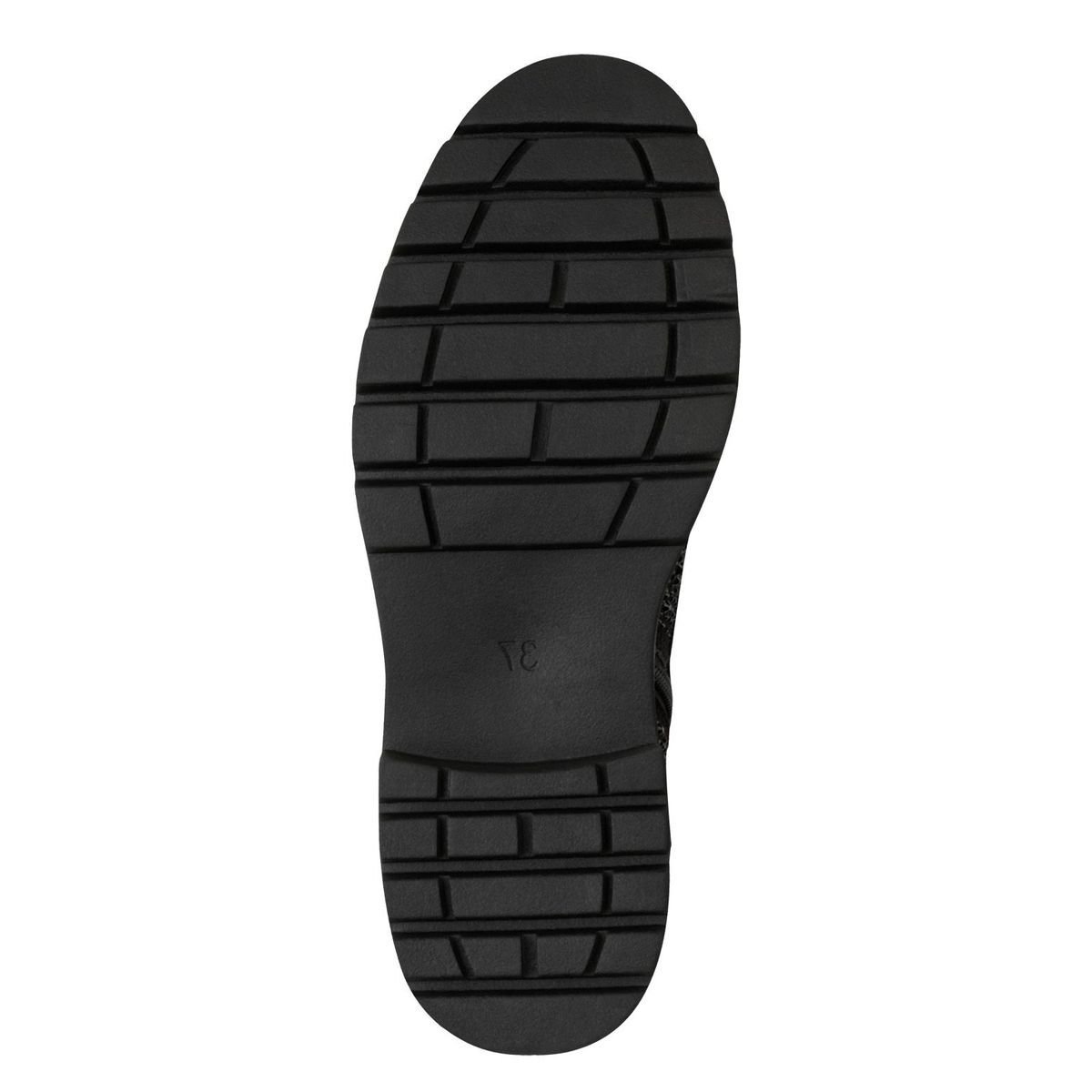 Bottine talon bloc noir croco laque, MARCO TOZZI