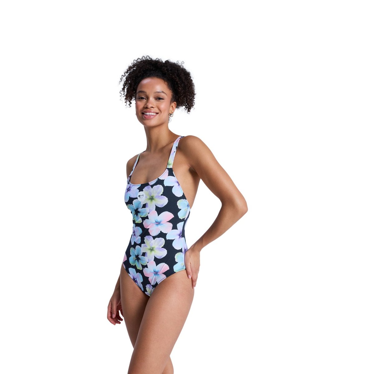 Maillot de bain une pièce. noir anthracite im fleur real, ROXY