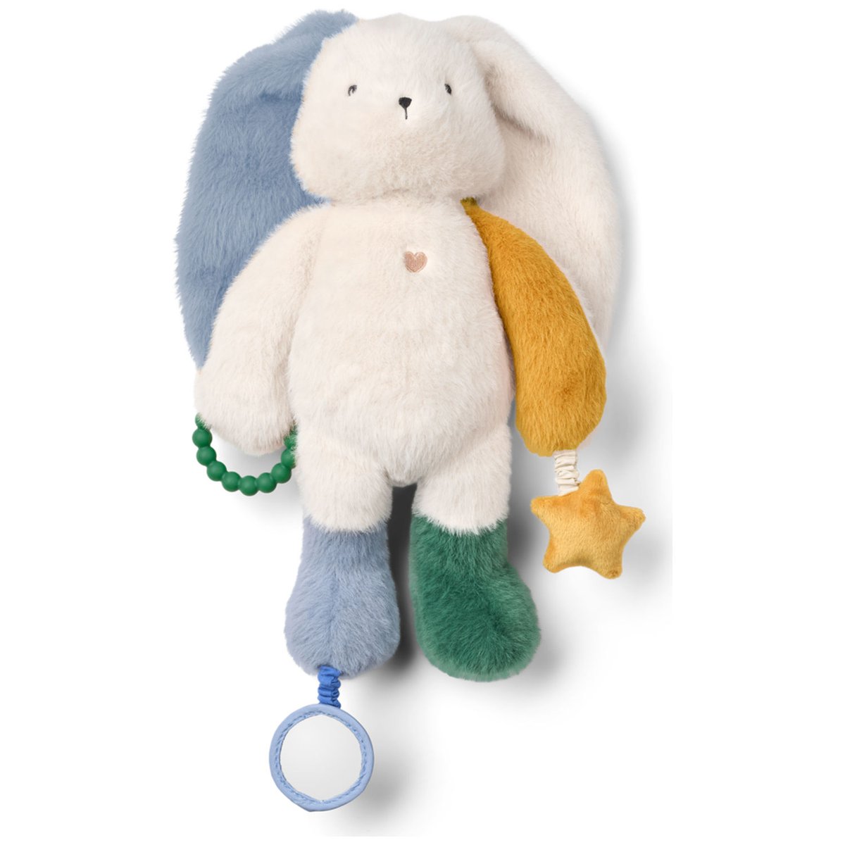 Peluche d'activités Angelina blanc, jaune, vert, LIEWOOD