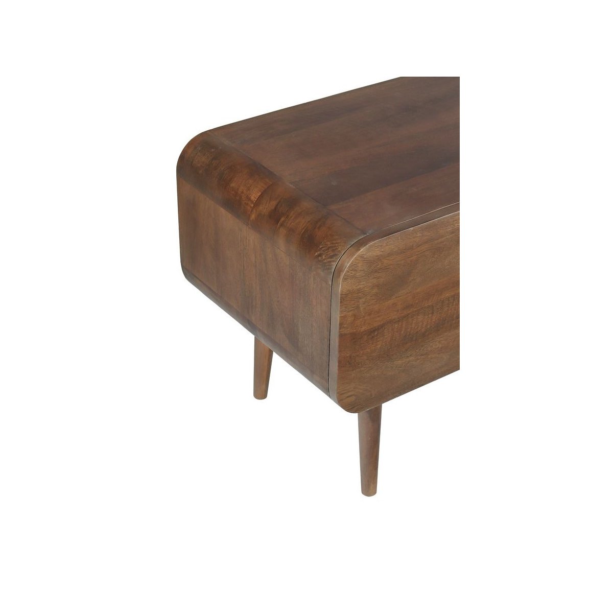 Meuble TV 180 cm bois massif, BRUNE marron foncé, BOBOCHIC