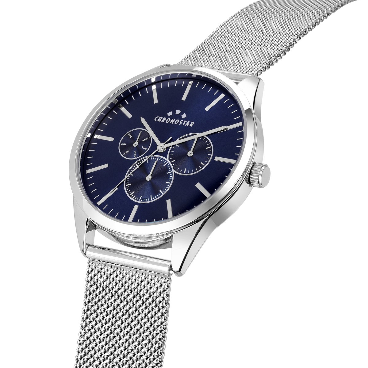 Montre multifonction CLASSIQUE bleu, sunray, CHRONOSTAR