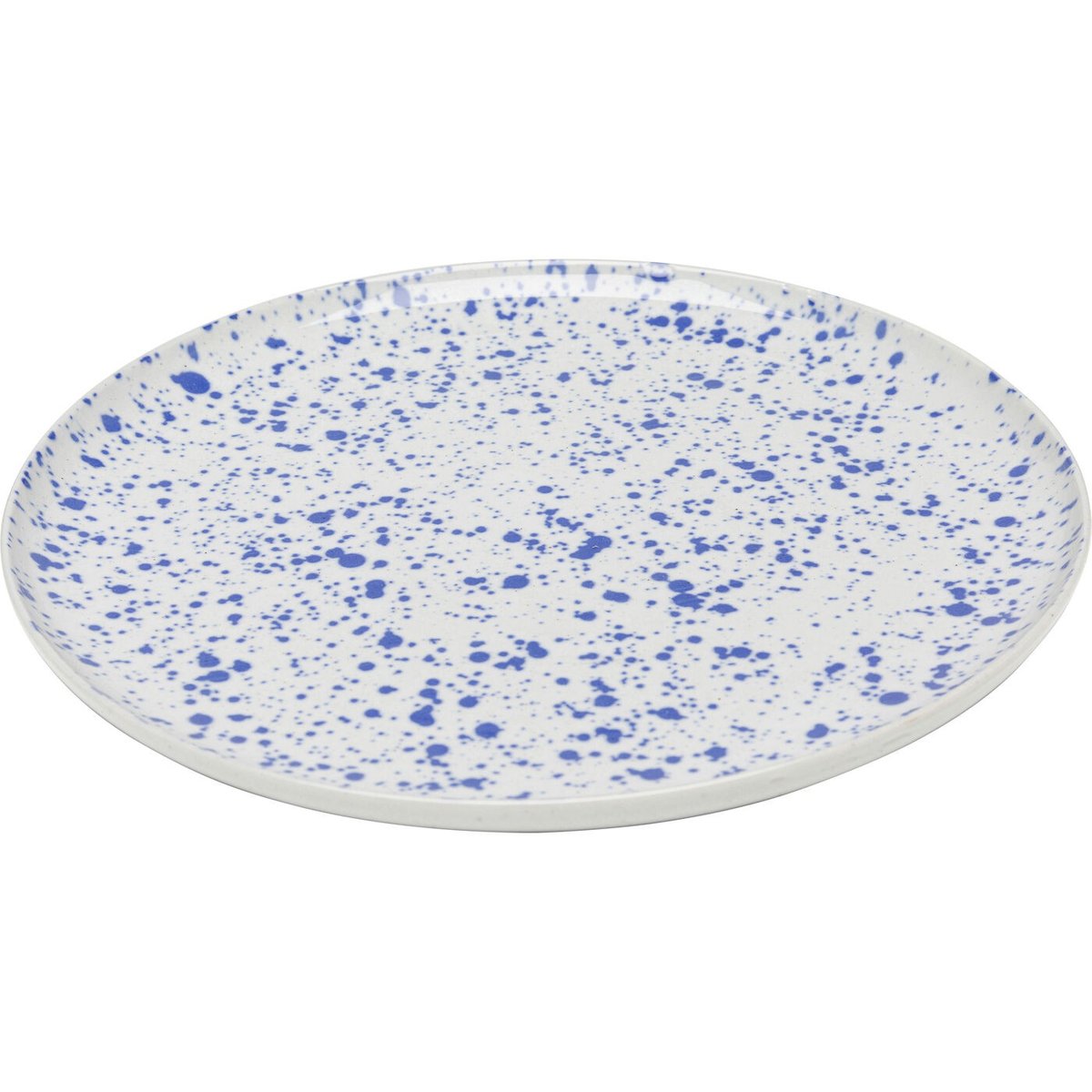 Lot de 4 assiettes plates, PARTITO bleu, KARE DESIGN