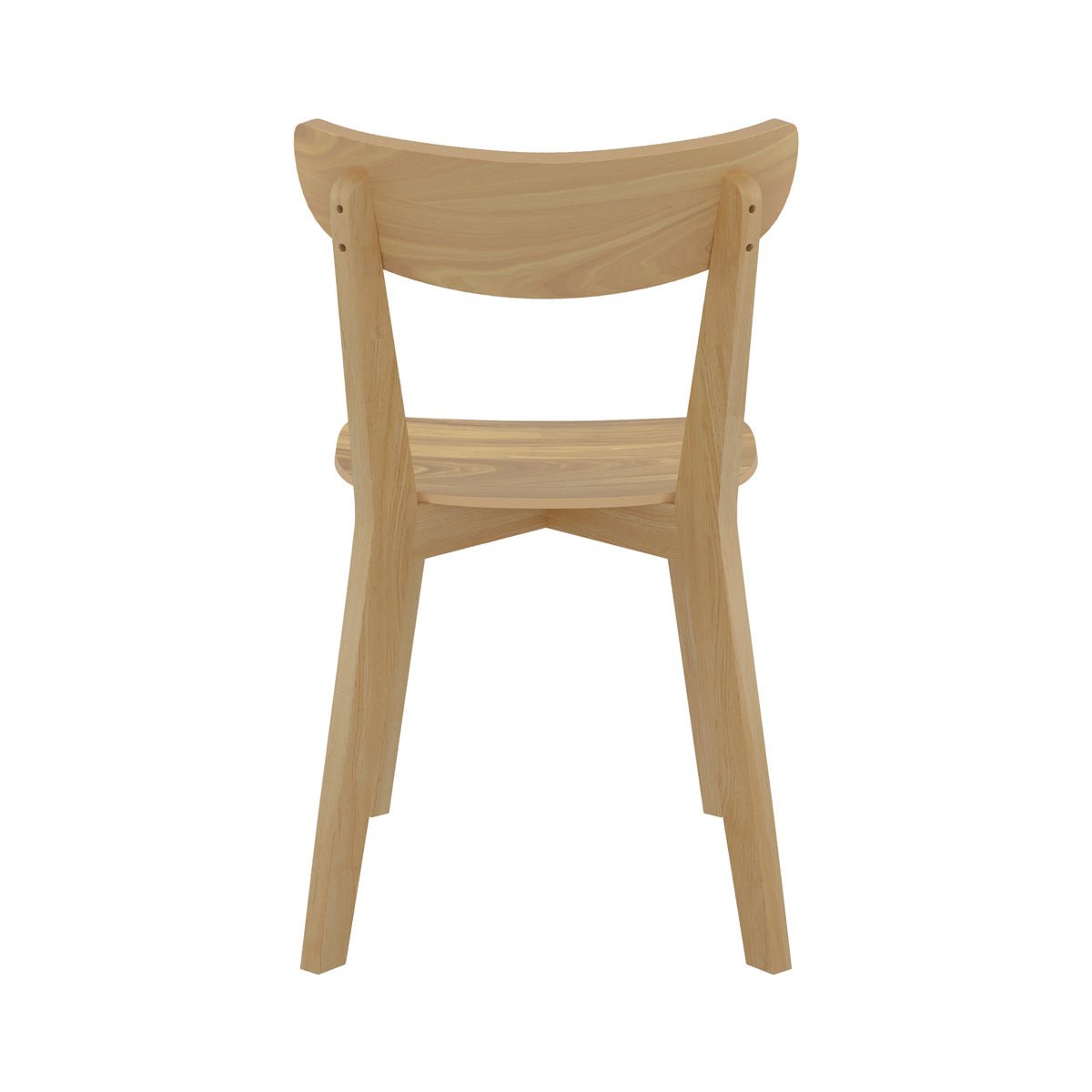 Lot de 2 chaises en bois - TABATA bois clair, MAISON PAVANE