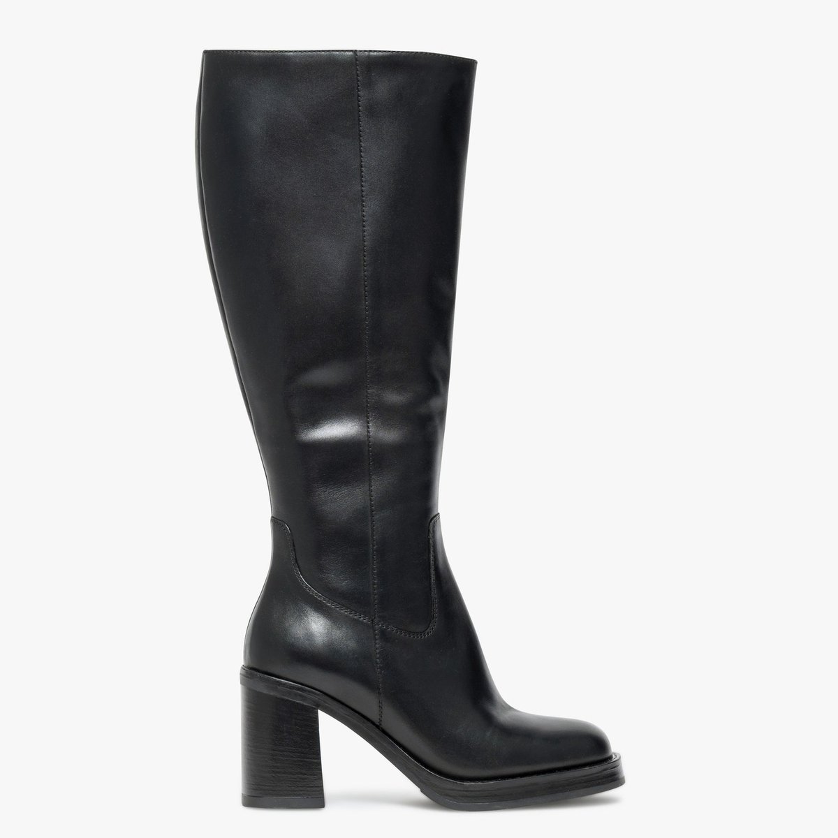 Botte À Talon en cuir FLAVIE-L noir, BOCAGE