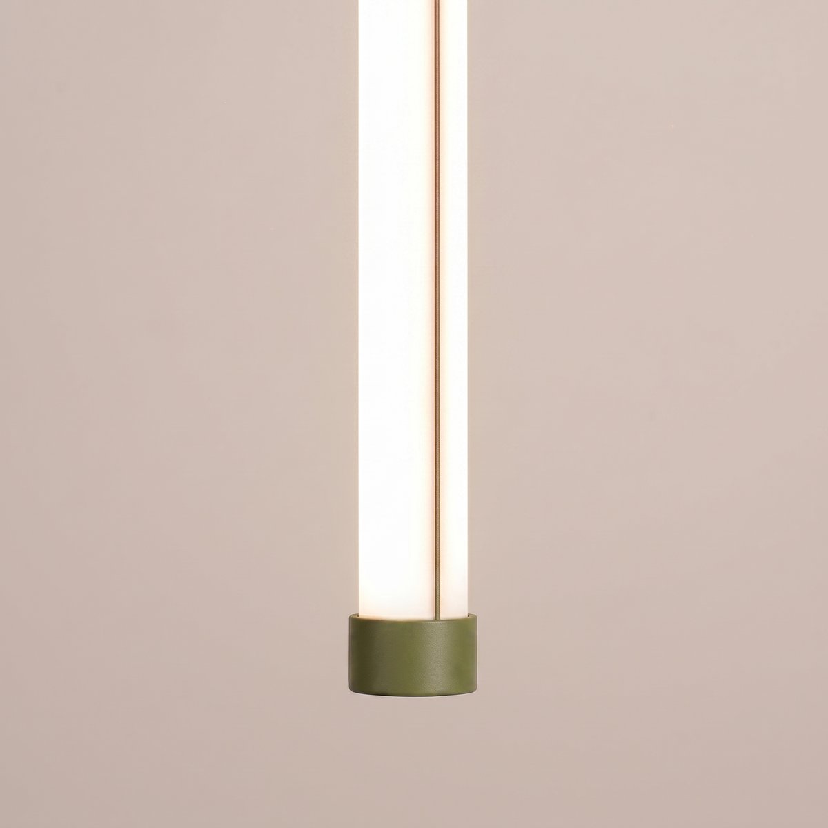 Suspension Acier Vert Olive LED 1 Trang vert olive, EDEN