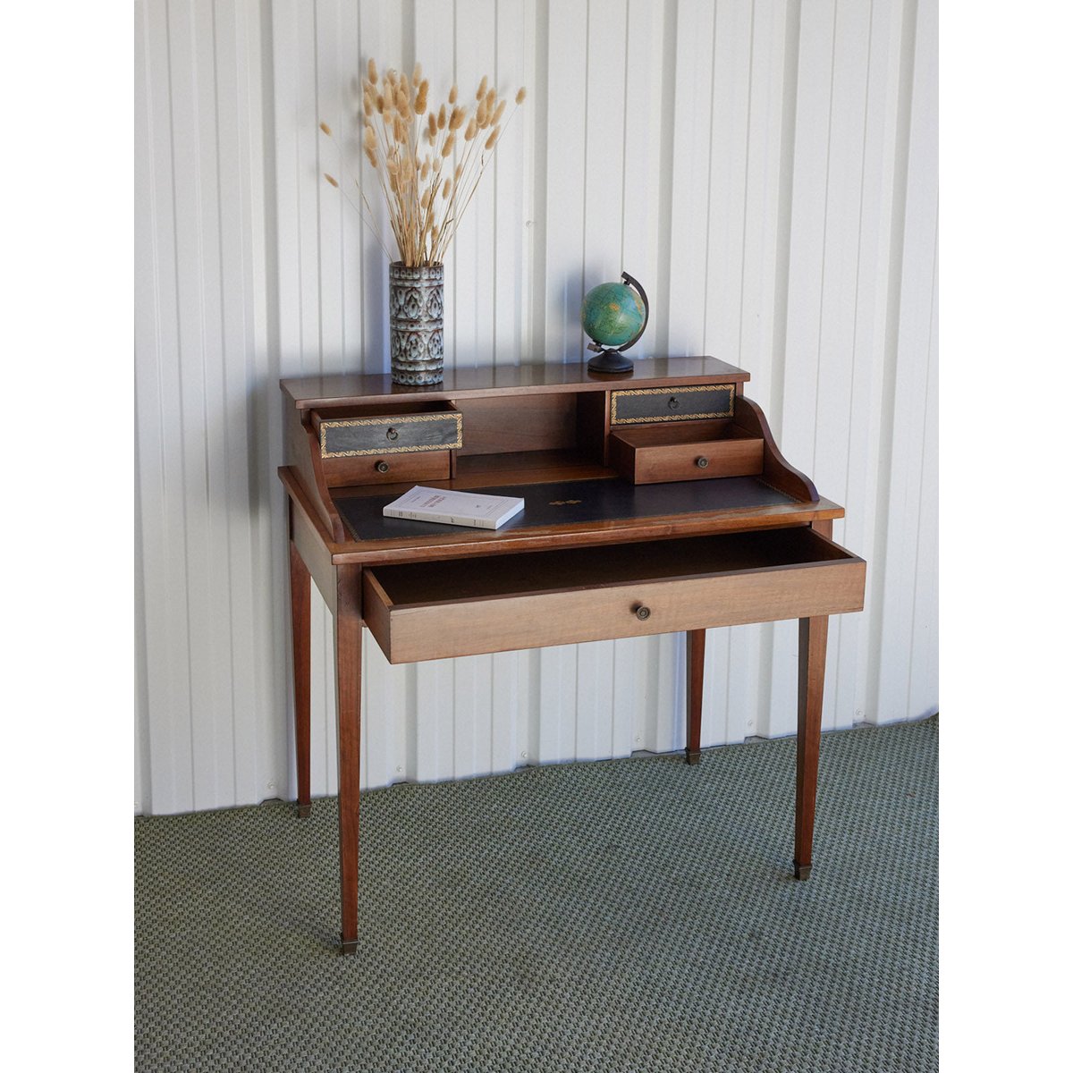 Bureau ancien en bois Edouard N°1082 - Bon état bois clair, DEBONGOUT