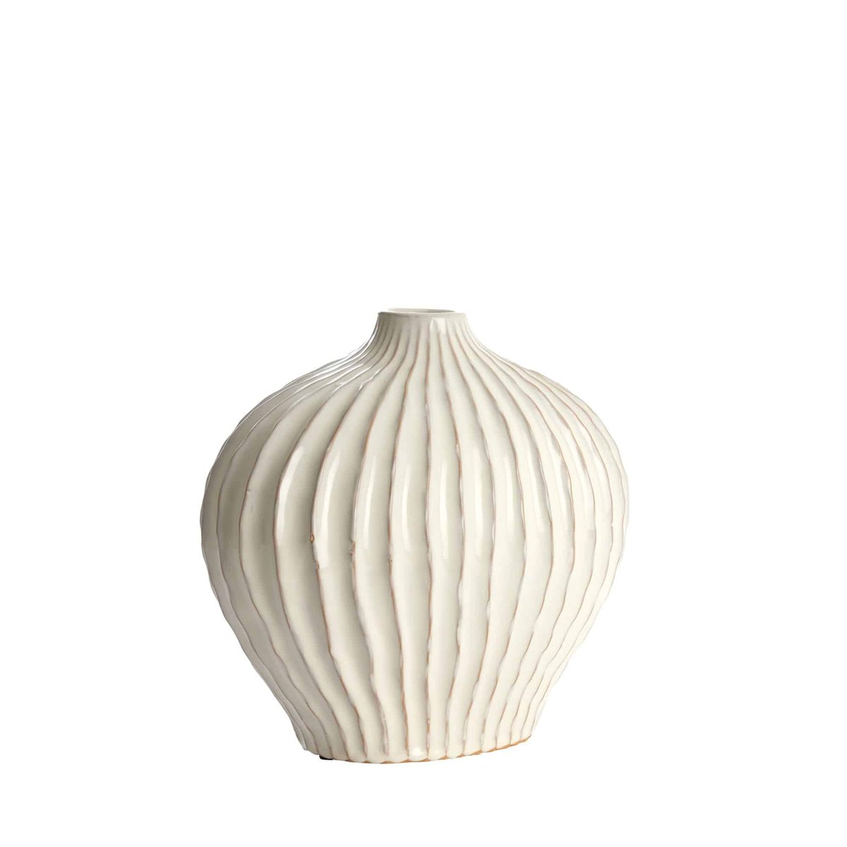 Vase Céramique LORITO crème, LIGHT & LIVING