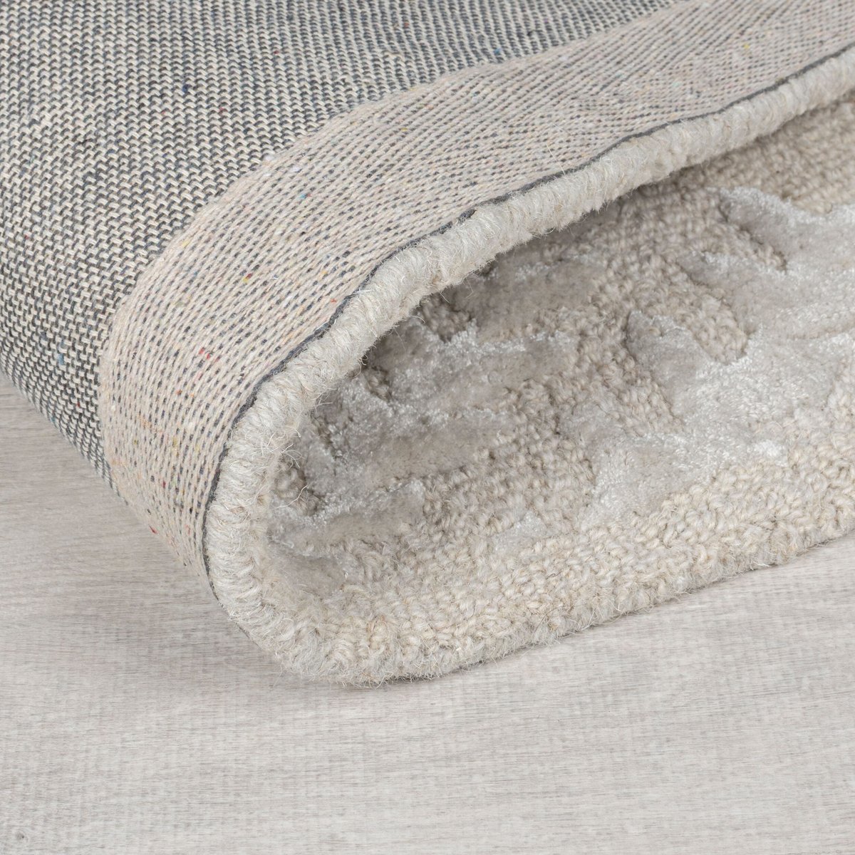 Tapis floral en laine SLOANE gris, FLAIR RUGS