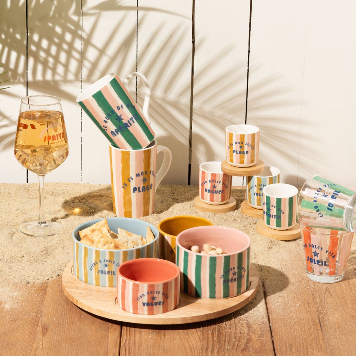 Verre à pied Spritz Beach club 53 cl (lot de 6) transparent / cristal, TABLE PASSION
