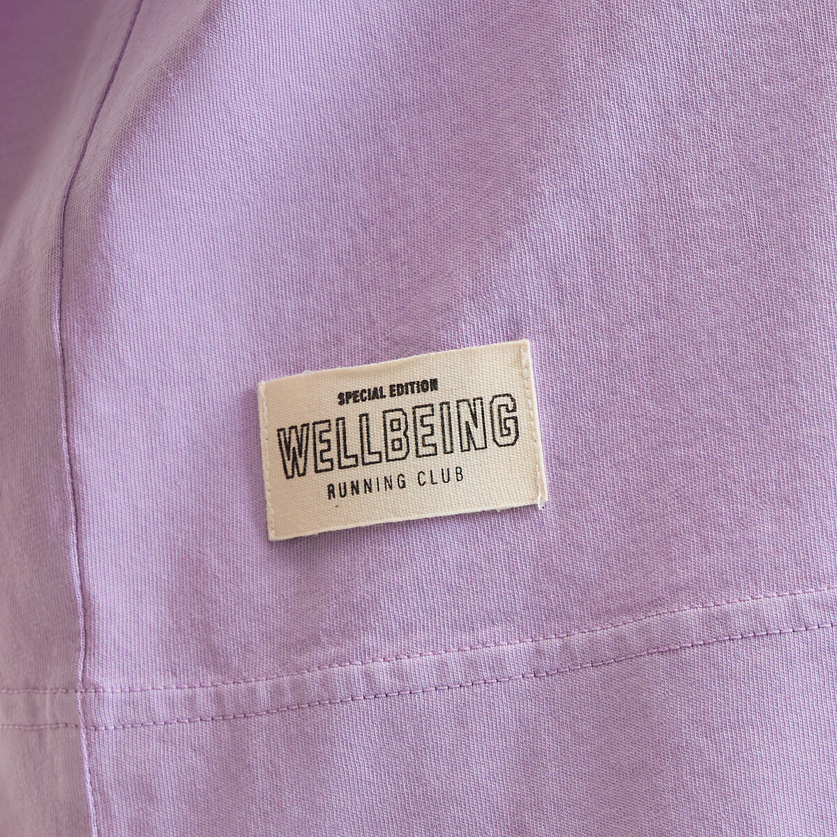 Los oversized katoenen T-shirt, ronde hals, korte mouwen paars violet, LA REDOUTE COLLECTIONS