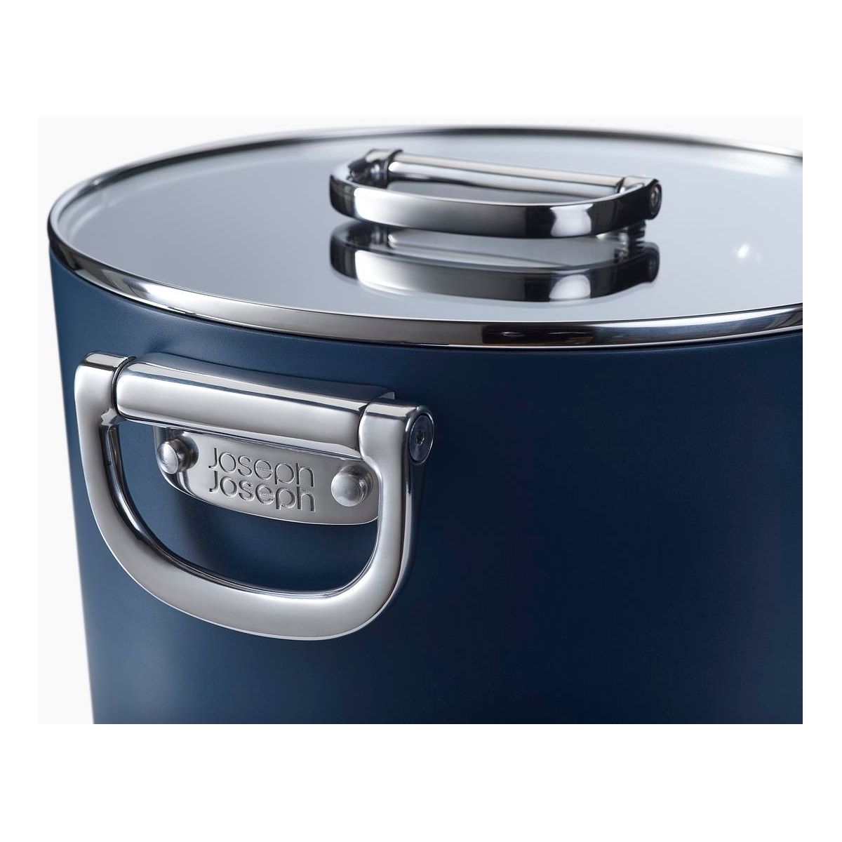 Marmite Space de 25 cm 8 litres avec couvercle bleu, JOSEPH JOSEPH