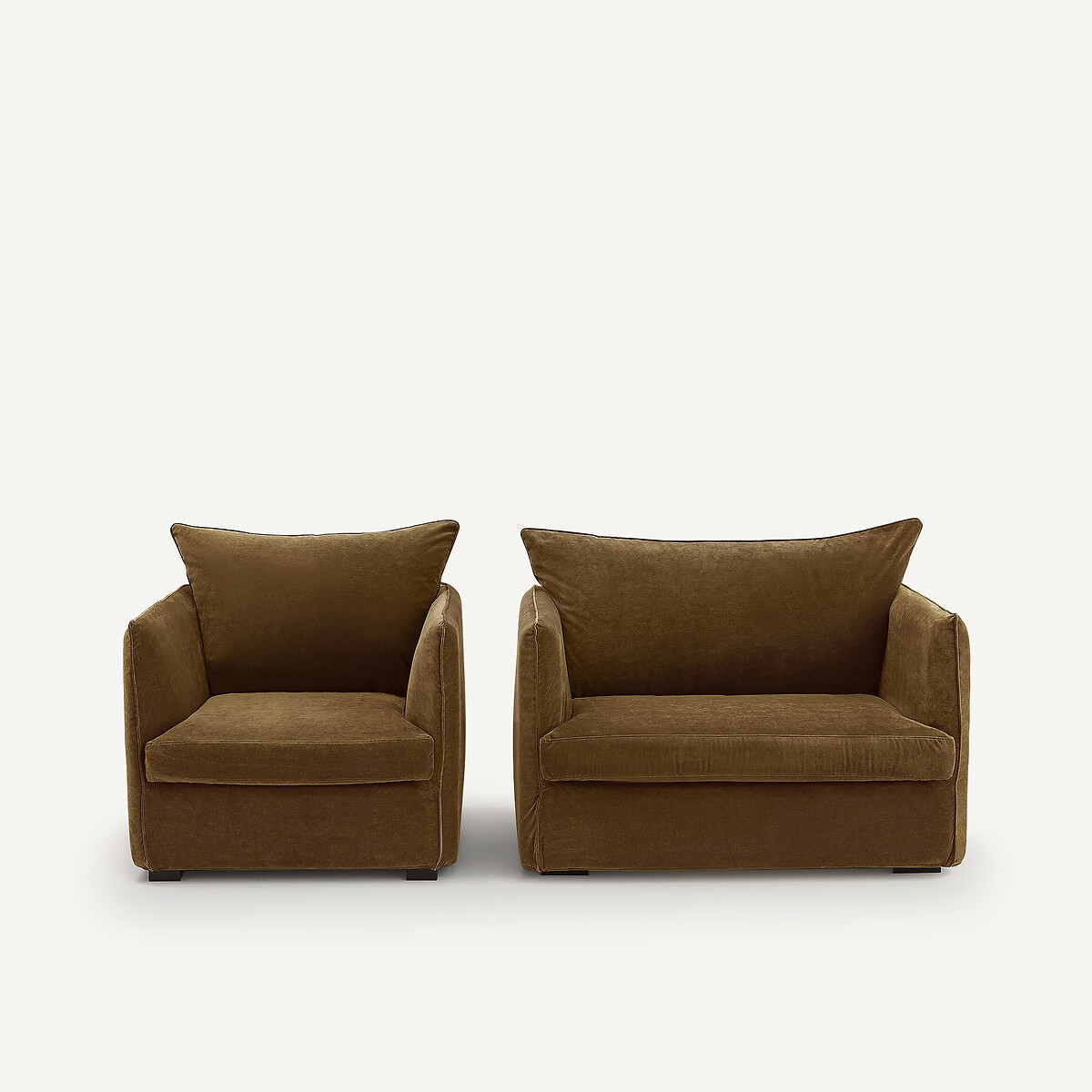 Sessel Neo Chiquito, Samt bronzefarben , AM.PM