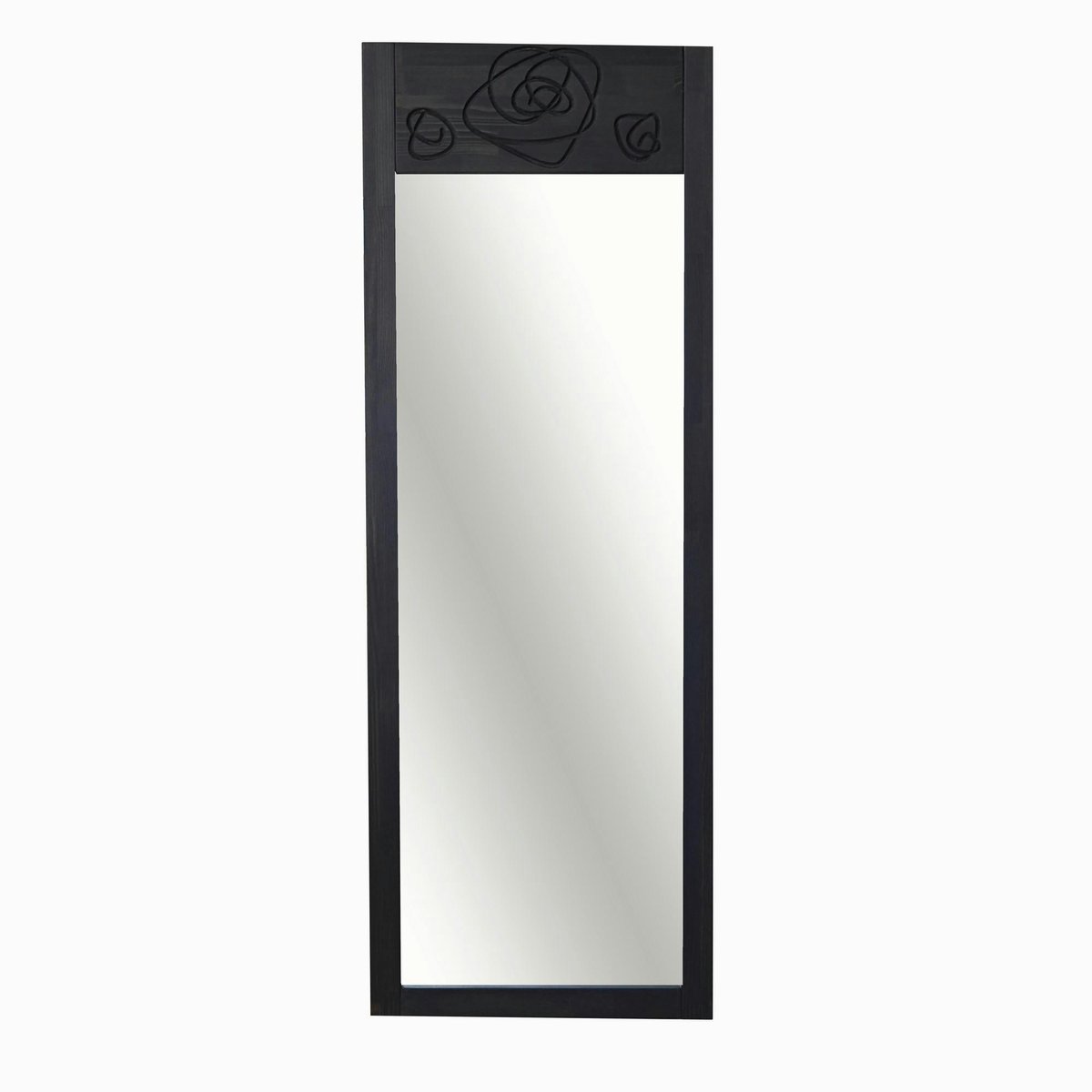 Miroir vertical en bois 155 cm HILO anthracite - rose, PIER IMPORT