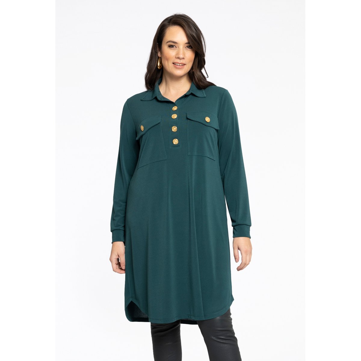 Robe avec poches vert, YOEK