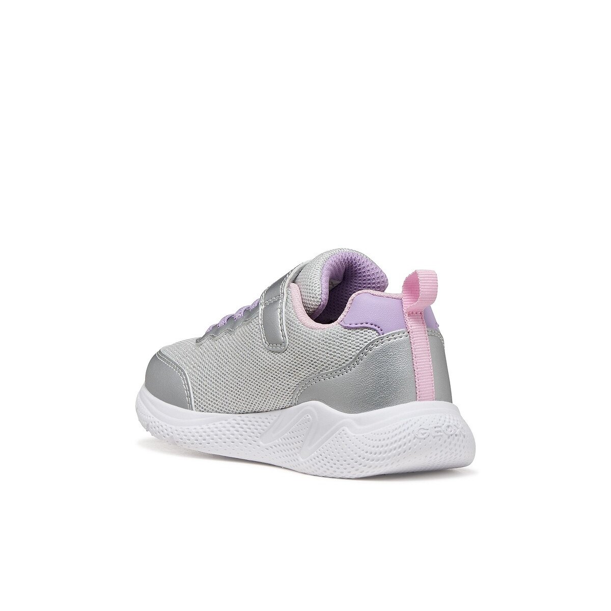 Kids Sprintye Trainers with Elasticated Laces silver-coloured/purple, GEOX