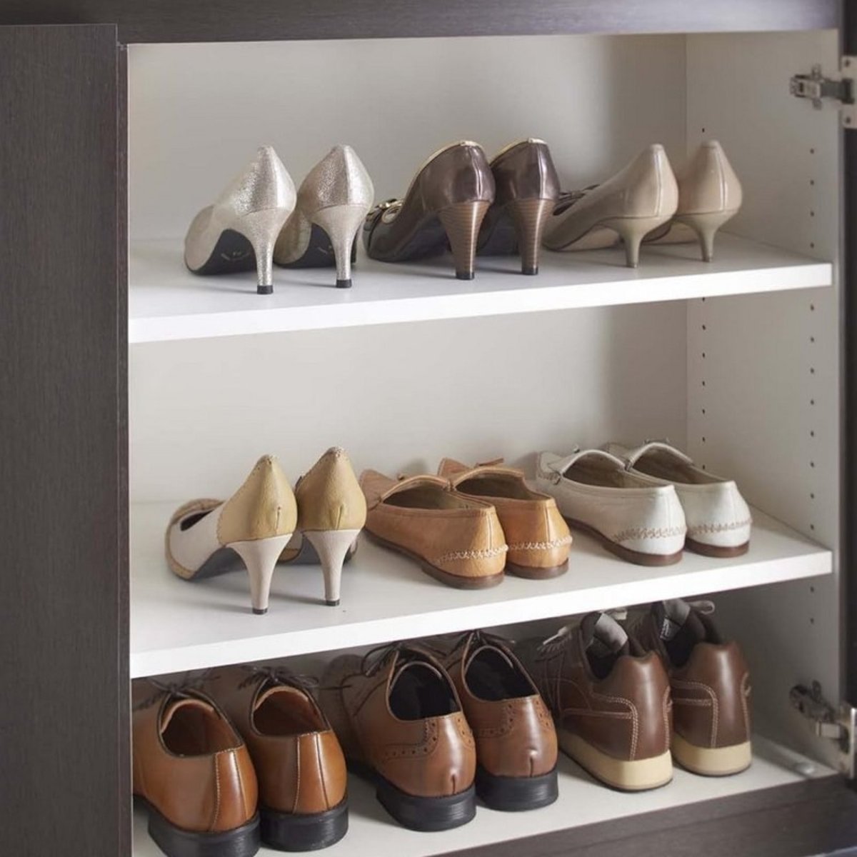 Etagère à chaussures extensible gain de place  Frame blanc, YAMAZAKI