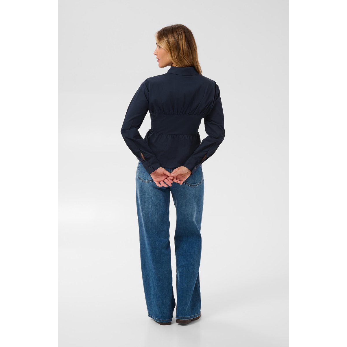 Chemise à manches longues bleu dark sapphire, KAFFE