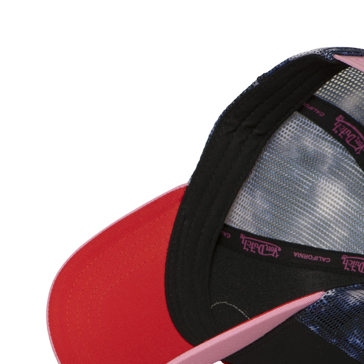 Casquette trucker SPACE noir/rose/rouge/bleu, VON DUTCH